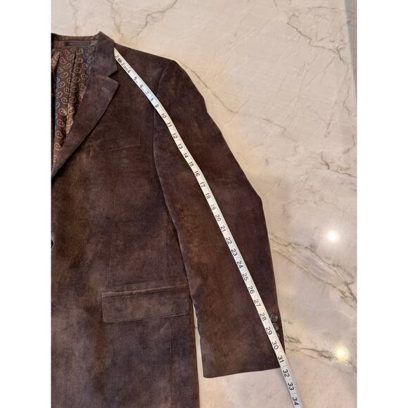 Chaps Ralph Lauren Blazer 46R 33 Length 2 Button Academia Corduroy Sports Jacket - Picture 4 of 6